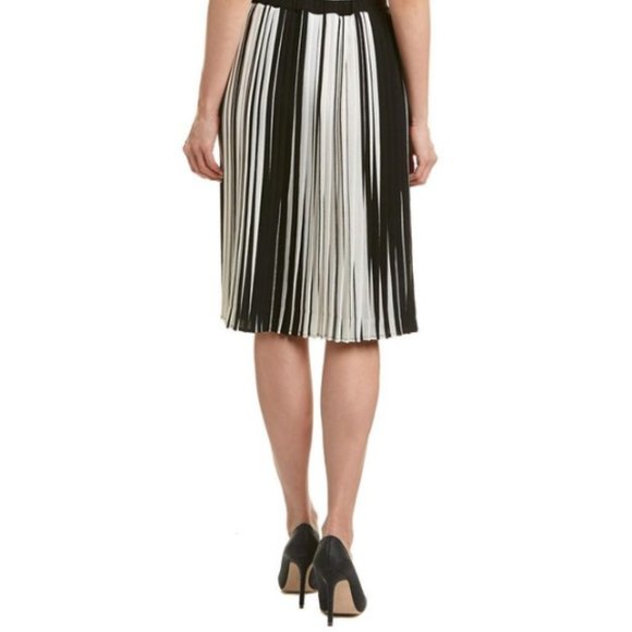 Vince Camuto Women Stripe Pleated A Line Skirt, 10 - Picture 2 of 4